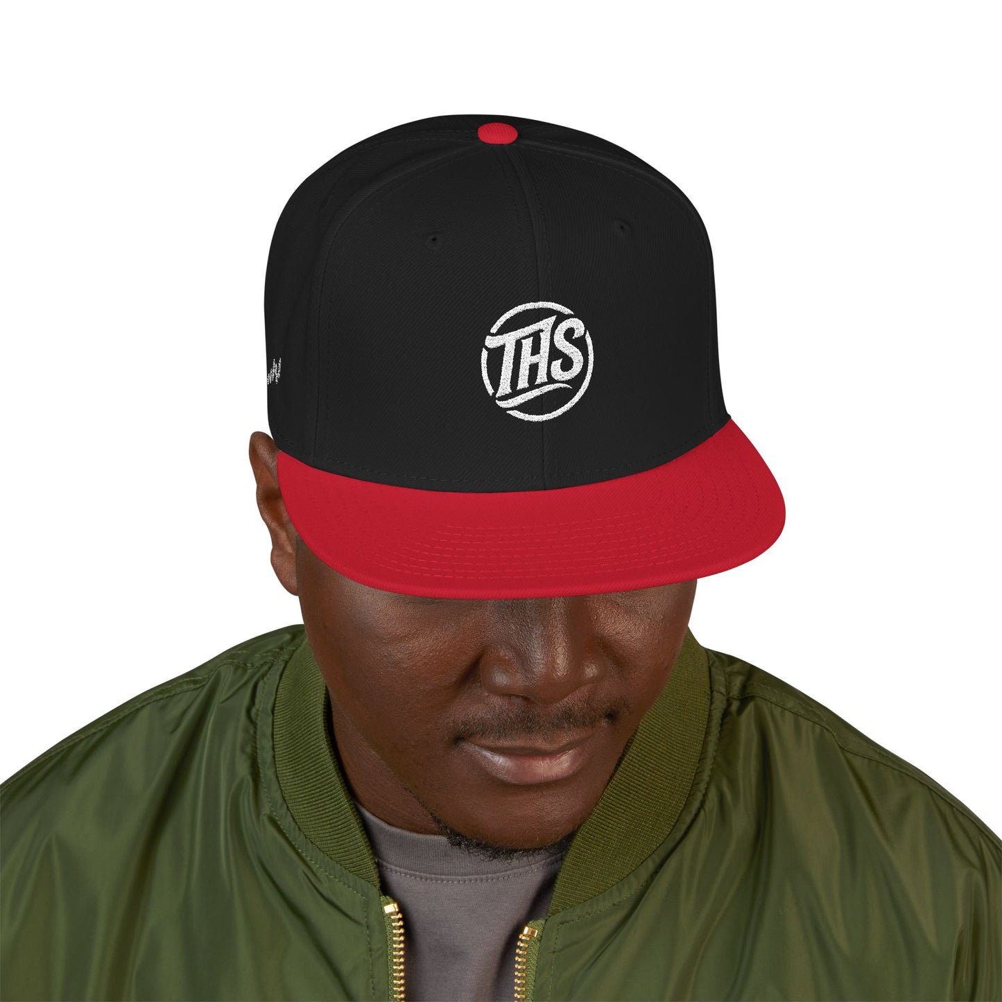 Embroidered Snapback Cap