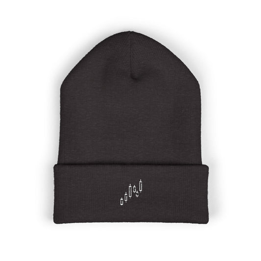 Minimalist Embroidered Cuffed Beanie