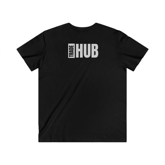 Minimalist Black V-Neck Tee - 2 Sided