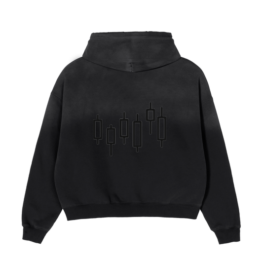Frayed Sunfade Boxy Fleece Hoodie