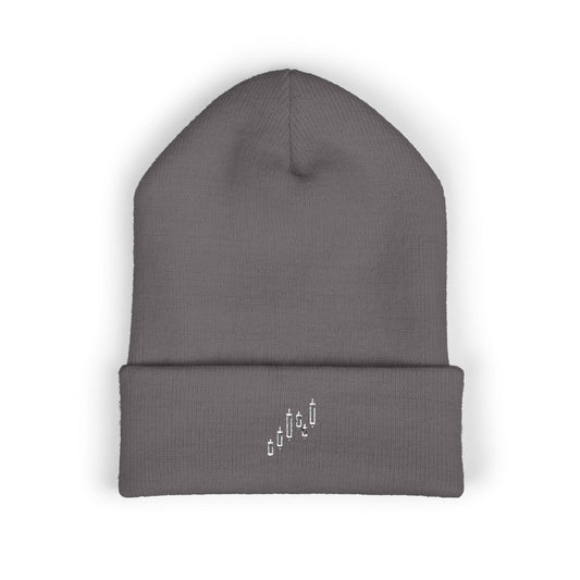 Minimalist Embroidered Cuffed Beanie