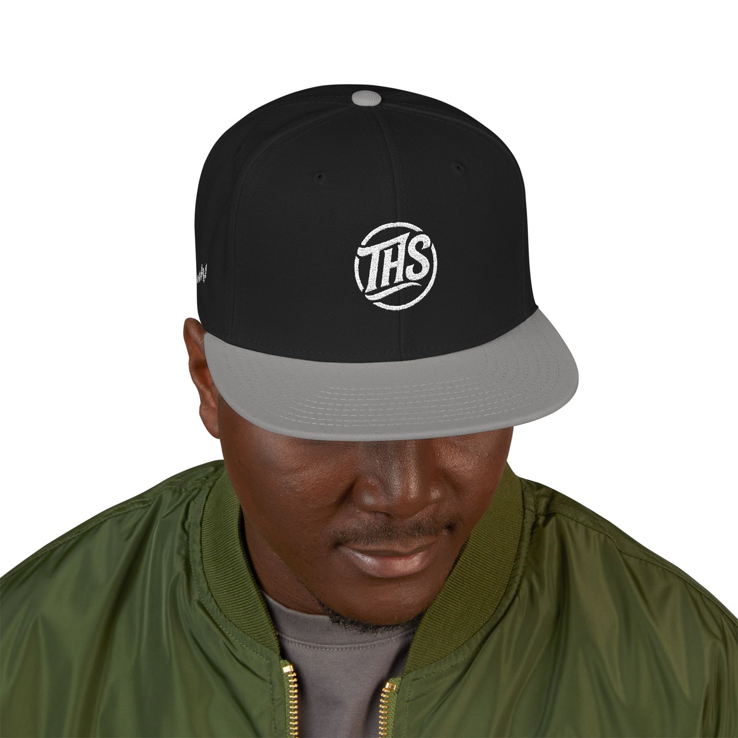 Embroidered Snapback Cap