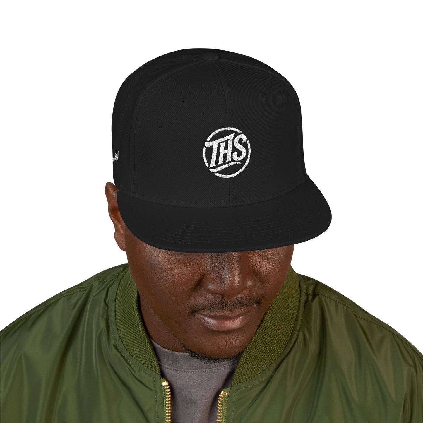 Embroidered Snapback Cap