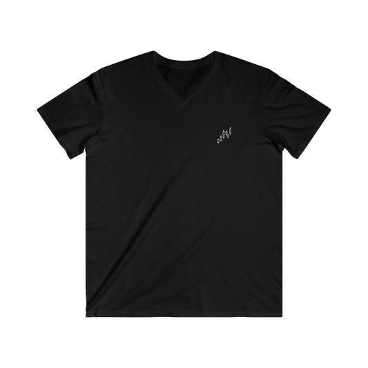 Minimalist Black V-Neck Tee - 2 Sided